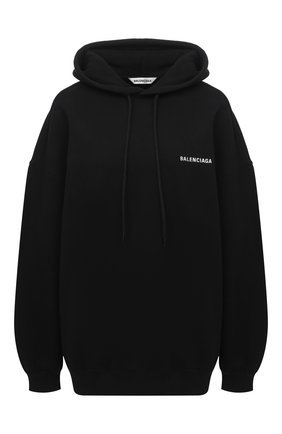 Женский хлопковое худи BALENCIAGA черного цвета по цене 83000 руб., арт. 641529/TJVE5 | Фото 1 Женский хлопковое худи BALENCIAGA черного цвета, арт. 641529/TJVE5 | Фото 1