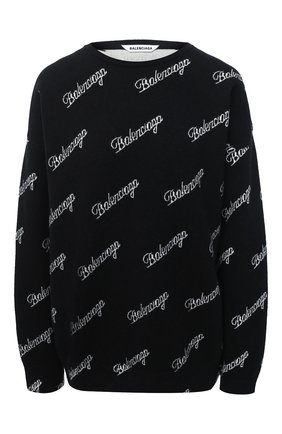 Женский шерстяной свитер BALENCIAGA черного цвета по цене 99500 руб., арт. 646693/T4112 | Фото 1 Женский шерстяной свитер BALENCIAGA черного цвета, арт. 646693/T4112 | Фото 1