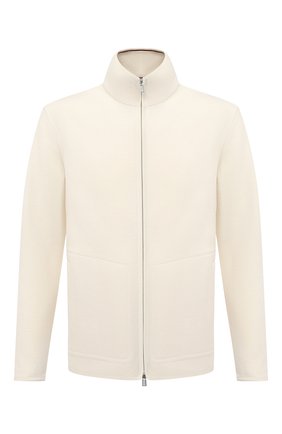 Мужской кашемировый кардиган LORO PIANA белого цвета по цене 349000 руб., арт. FAL3900 | Фото 1 Мужской кашемировый кардиган LORO PIANA белого цвета, арт. FAL3900 | Фото 1
