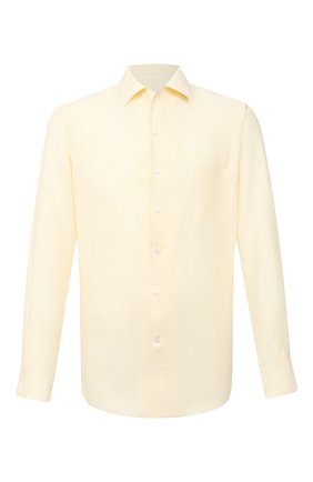 Мужская льняная рубашка LORO PIANA желтого цвета по цене 65050 руб., арт. FAL6145 | Фото 1 Мужская льняная рубашка LORO PIANA желтого цвета, арт. FAL6145 | Фото 1