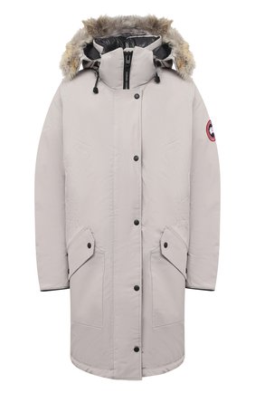 Женская пуховая парка CANADA GOOSE серого цвета по цене 122500 руб., арт. 6555L | Фото 1 Женская пуховая парка CANADA GOOSE серого цвета, арт. 6555L | Фото 1