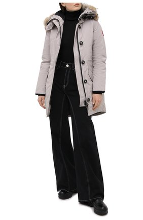 Женская пуховая парка CANADA GOOSE бежевого цвета по цене 106500 руб., арт. 2580L | Фото 2 Женская пуховая парка CANADA GOOSE бежевого цвета, арт. 2580L | Фото 2
