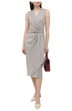Женское шерстяное платье RALPH LAUREN серого цвета по цене 249000 руб., арт. 290815916 | Фото 2 Женское шерстяное платье RALPH LAUREN серого цвета, арт. 290815916 | Фото 2