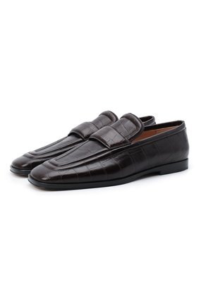 Женские кожаные лоферы BOTTEGA VENETA темно-коричневого цвета по цене 75450 руб., арт. 651365/V0G80 | Фото 1 Женские кожаные лоферы BOTTEGA VENETA темно-коричневого цвета, арт. 651365/V0G80 | Фото 1