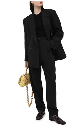 Женские кожаные лоферы BOTTEGA VENETA темно-коричневого цвета по цене 75450 руб., арт. 651365/V0G80 | Фото 2 Женские кожаные лоферы BOTTEGA VENETA темно-коричневого цвета, арт. 651365/V0G80 | Фото 2