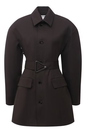 Женский хлопковый тренч BOTTEGA VENETA темно-коричневого цвета по цене 254000 руб., арт. 646308/V00V0 | Фото 1 Женский хлопковый тренч BOTTEGA VENETA темно-коричневого цвета, арт. 646308/V00V0 | Фото 1