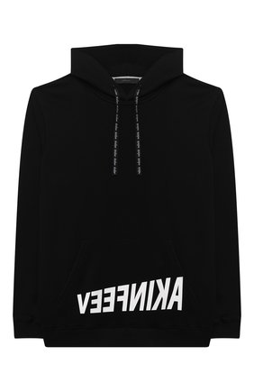 Детский хлопковое худи MAKODAY черного цвета по цене 7600 руб., арт. MA20H001/CoLy04 | Фото 1 Детский хлопковое худи MAKODAY черного цвета, арт. MA20H001/CoLy04 | Фото 1