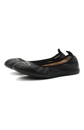 Детские кожаные балетки EMPORIO ARMANI черного цвета по цене 19100 руб., арт. XXD010/XCC69/35-40 | Фото 1 Детские кожаные балетки EMPORIO ARMANI черного цвета, арт. XXD010/XCC69/35-40 | Фото 1 (Материал внутренний: Натуральная кожа)
