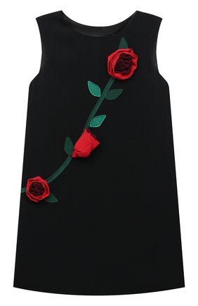 Детское платье DOLCE & GABBANA черного цвета по цене 49950 руб., арт. L59D79/G7XUM/2-6 | Фото 1 Детское платье DOLCE & GABBANA черного цвета, арт. L59D79/G7XUM/2-6 | Фото 1 (Материал подклада: Вискоза; Материал внешний: Вискоза; Рукава: Короткие; Случай: Вечерний; Девочки Кросс-КТ: Платье-одежда; Ростовка одежда: 2 года | 92 см, 3 года | 98 см, 4 года | 104 см, 5 лет | 110 см, 6 лет | 116 см)