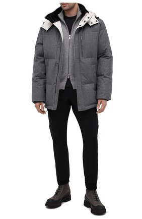 Мужские замшевые ботинки KITON темно-серого цвета по цене 121000 руб., арт. USSHIKEN00689 | Фото 2 Мужские замшевые ботинки KITON темно-серого цвета, арт. USSHIKEN00689 | Фото 2