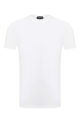 Мужская футболка TOM FORD белого цвета, арт. BW229/TFJ950 | Фото 1 (Принт: Без принта; Материал внешний: Лиоцелл, Хлопок, Растительное волокно; Длина (для топов): Стандартные; Стили: Кэжуэл; Рукава: Короткие; Региональные ограничения белый список (Axapta Mercury): RU)