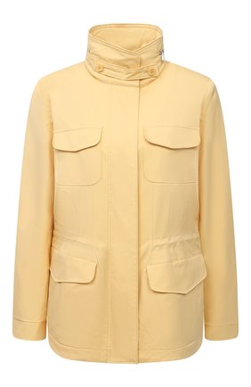 Женская куртка с капюшоном LORO PIANA желтого цвета по цене 295500 руб., арт. FAF8482 | Фото 1 Женская куртка с капюшоном LORO PIANA желтого цвета, арт. FAF8482 | Фото 1