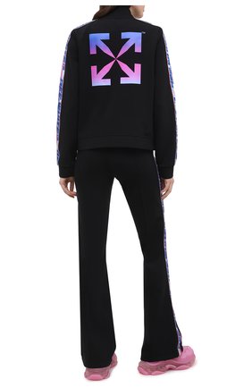 Женский кардиган OFF-WHITE черного цвета по цене 53750 руб., арт. 0WVL012R21FLE001 | Фото 2 Женский кардиган OFF-WHITE черного цвета, арт. 0WVL012R21FLE001 | Фото 2