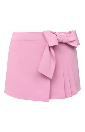 Женская юбка-шорты REDVALENTINO светло-розового цвета по цене 30850 руб., арт. VR3RFE65/2EU | Фото 1 Женская юбка-шорты REDVALENTINO светло-розового цвета, арт. VR3RFE65/2EU | Фото 1 (Стили: Романтичный; Длина Ж (юбки, платья, шорты): Мини; Материал внешний: Вискоза, Синтетический материал; Женское Кросс-КТ: юбка-шорты)