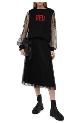 Женская юбка REDVALENTINO черного цвета по цене 57800 руб., арт. VR3RAC20/428 | Фото 2 Женская юбка REDVALENTINO черного цвета, арт. VR3RAC20/428 | Фото 2