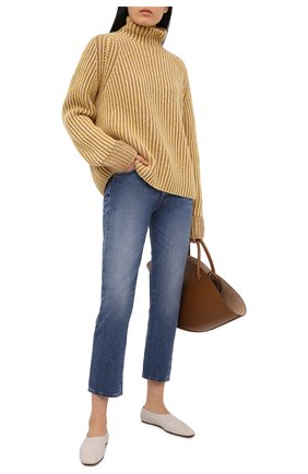 Женский кашемировый свитер LORO PIANA желтого цвета по цене 213500 руб., арт. FAL4054 | Фото 2 Женский кашемировый свитер LORO PIANA желтого цвета, арт. FAL4054 | Фото 2