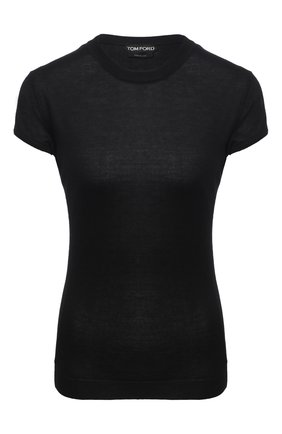 Женский кашемировый топ TOM FORD черного цвета по цене 89950 руб., арт. MAK937-YAX087 | Фото 1 Женский кашемировый топ TOM FORD черного цвета, арт. MAK937-YAX087 | Фото 1
