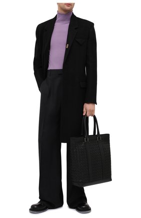 Мужская кожаная сумка-тоут BOTTEGA VENETA черного цвета по цене 257000 руб., арт. 650516/V0E51 | Фото 2 Мужская кожаная сумка-тоут BOTTEGA VENETA черного цвета, арт. 650516/V0E51 | Фото 2