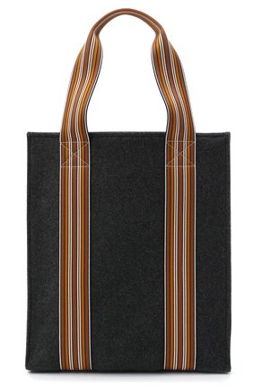 Женский сумка-шопер suitcase stripe LORO PIANA темно-серого цвета, арт. FAL4563 | Фото 1 (Размер: large; Сумки-технические: Сумки-шопперы; Материал: Текстиль; Региональные ограничения белый список (Axapta Mercury): RU)