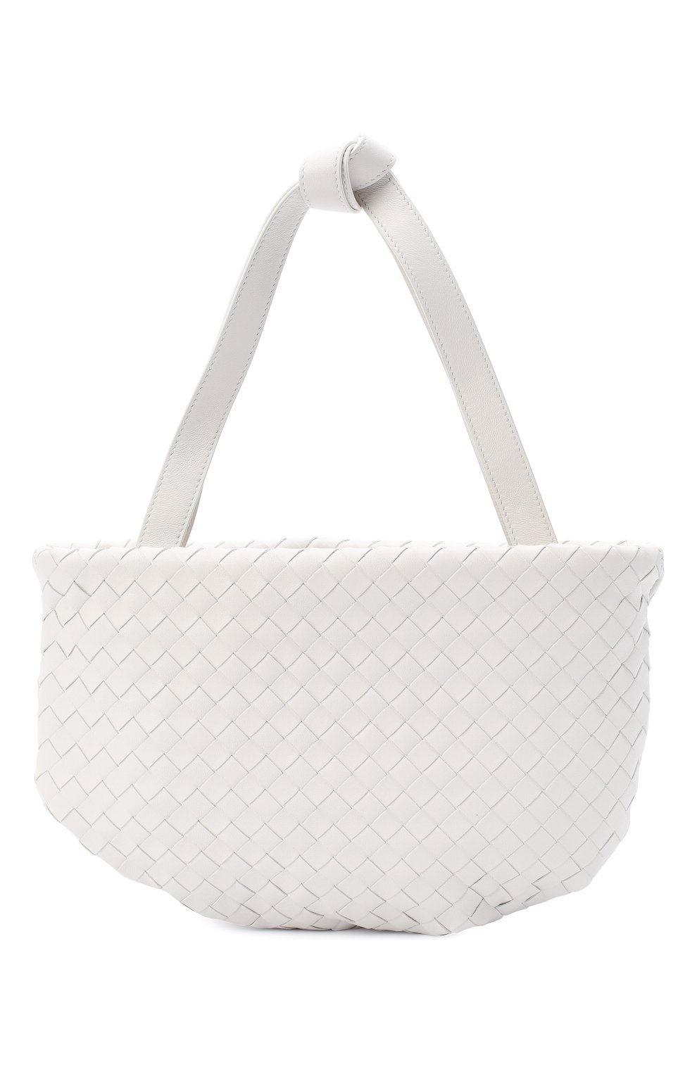 Женская сумка bulb small BOTTEGA VENETA белого цвета, арт. 651811/V08Z1 | Фото 1 (Сумки-технические: Сумки top-handle; Материал: Натуральная кожа; Региональные ограничения белый список (Axapta Mercury): RU; Ремень/цепочка: На ремешке; Размер: small)