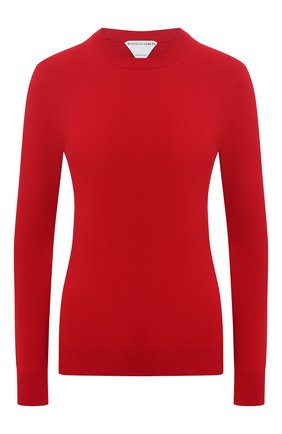 Женский пуловер из вискозы BOTTEGA VENETA красного цвета, арт. 647547/VKJK0 | Фото 1 (Рукава: Длинные; Стили: Гламурный; Материал внешний: Синтетический материал, Вискоза; Длина (для топов): Стандартные; Региональные ограничения белый список (Axapta Mercury): RU; Женское Кросс-КТ: Пуловер-одежда)
