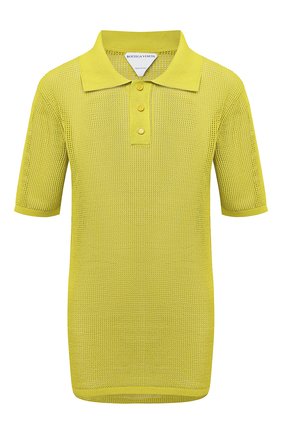 Женское поло BOTTEGA VENETA желтого цвета по цене 79550 руб., арт. 647177/V0BN0 | Фото 1 Женское поло BOTTEGA VENETA желтого цвета, арт. 647177/V0BN0 | Фото 1