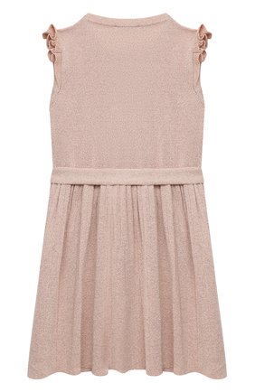Детское платье с поясом EMPORIO ARMANI розового цвета по цене 17400 руб., арт. 3K3A53/3M17Z | Фото 2 Детское платье с поясом EMPORIO ARMANI розового цвета, арт. 3K3A53/3M17Z | Фото 2 (Случай: Повседневный; Материал внешний: Вискоза; Рукава: Короткие; Девочки Кросс-КТ: Платье-одежда; Ростовка одежда: 10 - 11 лет | 140 - 146см, 13 - 15 лет | 158 см, 16 лет | 164 см, 7 лет | 122 см, 8 лет | 128 см)