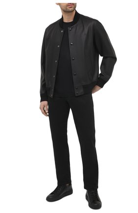 Мужская хлопковая футболка GIORGIO ARMANI черного цвета по цене 33650 руб., арт. 3KSM93/SJXDZ | Фото 2 Мужская хлопковая футболка GIORGIO ARMANI черного цвета, арт. 3KSM93/SJXDZ | Фото 2