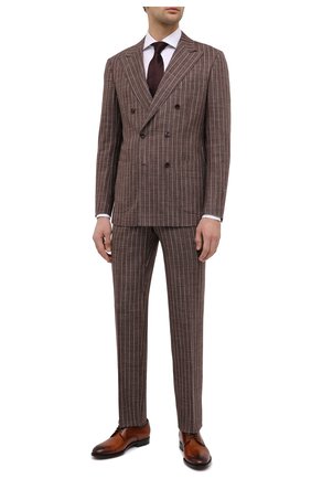 Мужские кожаные дерби KITON коричневого цвета по цене 213500 руб., арт. USSDECHN00101 | Фото 2 Мужские кожаные дерби KITON коричневого цвета, арт. USSDECHN00101 | Фото 2