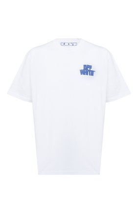 Мужская хлопковая футболка OFF-WHITE белого цвета по цене 26050 руб., арт. 0MAA038R21JER004 | Фото 1 Мужская хлопковая футболка OFF-WHITE белого цвета, арт. 0MAA038R21JER004 | Фото 1