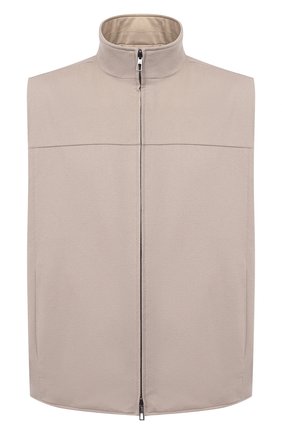 Мужской двусторонний жилет LORO PIANA бежевого цвета по цене 295500 руб., арт. FAL5188 | Фото 1 Мужской двусторонний жилет LORO PIANA бежевого цвета, арт. FAL5188 | Фото 1