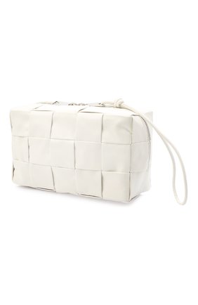 Мужской кожаный несессер BOTTEGA VENETA белого цвета по цене 99500 руб., арт. 649993/VCQ72 | Фото 2 Мужской кожаный несессер BOTTEGA VENETA белого цвета, арт. 649993/VCQ72 | Фото 2