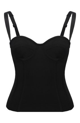Женский топ-бюстье DOLCE & GABBANA черного цвета по цене 99300 руб., арт. FXB63T/JAIEG | Фото 1 Женский топ-бюстье DOLCE & GABBANA черного цвета, арт. FXB63T/JAIEG | Фото 1