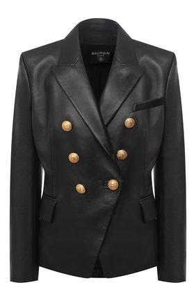 Женский кожаный жакет BALMAIN черного цвета по цене 285000 руб., арт. VF1997499/163P | Фото 1 Женский кожаный жакет BALMAIN черного цвета, арт. VF1997499/163P | Фото 1
