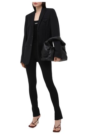Женские брюки OFF-WHITE черного цвета по цене 46700 руб., арт. 0WCA112R21FAB001 | Фото 2 Женские брюки OFF-WHITE черного цвета, арт. 0WCA112R21FAB001 | Фото 2