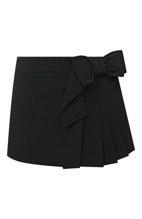 Женская юбка-шорты REDVALENTINO черного цвета по цене 30850 руб., арт. VR3RFE65/2EU | Фото 1 Женская юбка-шорты REDVALENTINO черного цвета, арт. VR3RFE65/2EU | Фото 1 (Материал внешний: Вискоза, Синтетический материал; Женское Кросс-КТ: юбка-шорты, Юбка-одежда; Стили: Романтичный; Длина Ж (юбки, платья, шорты): Мини)