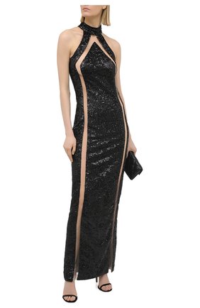 Женское платье BALMAIN черного цвета по цене 275000 руб., арт. VF16797/X444 | Фото 2 Женское платье BALMAIN черного цвета, арт. VF16797/X444 | Фото 2