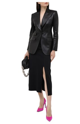 Женские текстильные туфли t-screw TOM FORD фуксия цвета по цене 56800 руб., арт. W2325T-STA | Фото 2 Женские текстильные туфли t-screw TOM FORD фуксия цвета, арт. W2325T-STA | Фото 2