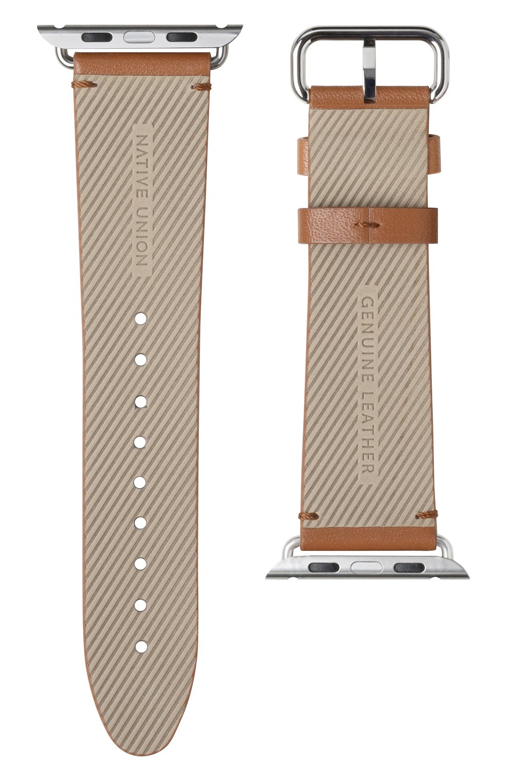 Ремешок для apple watch 44mm NATIVE UNION коричневого цвета по цене 11190 руб., арт. STRAP-AW-L-BRN | Фото 3 Ремешок для apple watch 44mm NATIVE UNION коричневого цвета, арт. STRAP-AW-L-BRN | Фото 3 (Региональные ограничения белый список (Axapta Mercury): RU)