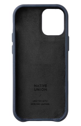Чехол clic classic для iphone 12 mini NATIVE UNION синего цвета, арт. CCLAS-BLU-NP20S | Фото 2 (Региональные ограничения белый список (Axapta Mercury): RU; Материал: Натуральная кожа)