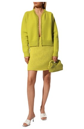 Женская юбка из шерсти и кашемира BOTTEGA VENETA желтого цвета по цене 66050 руб., арт. 648832/V0BU0 | Фото 2 Женская юбка из шерсти и кашемира BOTTEGA VENETA желтого цвета, арт. 648832/V0BU0 | Фото 2
