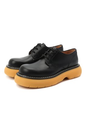 Мужские кожаные дерби bounce BOTTEGA VENETA черного цвета по цене 62650 руб., арт. 651259/V00H0 | Фото 1 Мужские кожаные дерби bounce BOTTEGA VENETA черного цвета, арт. 651259/V00H0 | Фото 1 (Материал внутренний: Натуральная кожа; Стили: Классический)