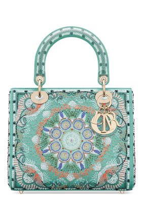 Женская сумка lady dior medium DIOR бирюзового цвета по цене 520000 руб., арт. M0565OSAQM917 | Фото 1 Женская сумка lady dior medium DIOR бирюзового цвета, арт. M0565OSAQM917 | Фото 1