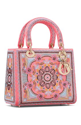 Женская сумка lady dior medium DIOR розового цвета по цене 520000 руб., арт. M0565OSAQM929 | Фото 2 Женская сумка lady dior medium DIOR розового цвета, арт. M0565OSAQM929 | Фото 2