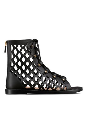 Женские кожаные сандалии d-trap DIOR черного цвета по цене 115000 руб., арт. KCQ489CFMS900 | Фото 1 Женские кожаные сандалии d-trap DIOR черного цвета, арт. KCQ489CFMS900 | Фото 1