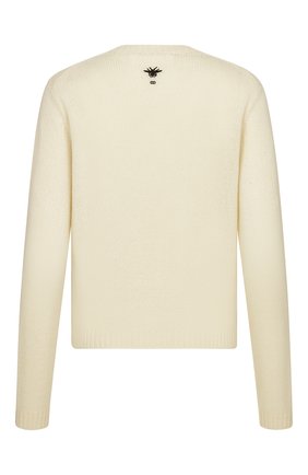 Женский кашемировый свитер DIOR бежевого цвета по цене 165000 руб., арт. 114S26AM012X0810 | Фото 2 Женский кашемировый свитер DIOR бежевого цвета, арт. 114S26AM012X0810 | Фото 2