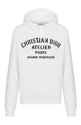 Мужской хлопковое худи DIOR белого цвета по цене 115000 руб., арт. 043J646A0531C088 | Фото 1 Мужской хлопковое худи DIOR белого цвета, арт. 043J646A0531C088 | Фото 1 (Мужское Кросс-КТ: Худи-одежда; Материал внешний: Хлопок; Стили: Гранж; Принт: С принтом)