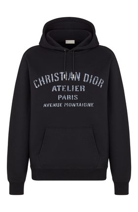 Мужской хлопковое худи DIOR черного цвета по цене 115000 руб., арт. 043J646A0531C988 | Фото 1 Мужской хлопковое худи DIOR черного цвета, арт. 043J646A0531C988 | Фото 1