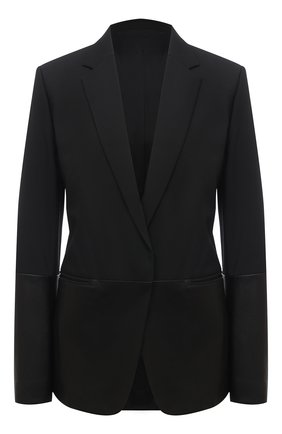 Женский жакет HELMUT LANG черного цвета по цене 76050 руб., арт. K07HW102 | Фото 1 Женский жакет HELMUT LANG черного цвета, арт. K07HW102 | Фото 1