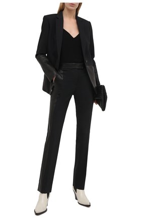 Женские брюки HELMUT LANG черного цвета по цене 57700 руб., арт. K07HW203 | Фото 2 Женские брюки HELMUT LANG черного цвета, арт. K07HW203 | Фото 2